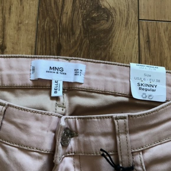 MANGO BELLE COATED SKINNY  JEANS - Picture 5 of 8